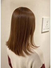 クリー(cree)&nbsp;cree美フォルムカット×髪質改善ヘアエステ【馬出髪質改善】