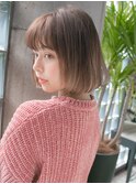 ワンレンボブ×ハイトーンミルクティー