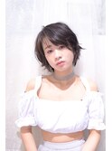 ナチュラル小顔ショート