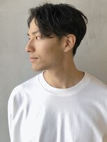 フランクスバーバーリザーブ 人形町店(FRANK’S BARBER RESERVE) センターパートツーブロック前下がりマッシュ y