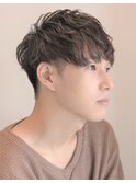 爽やかスマートマッシュツーブロックショート清潔感サマーカット