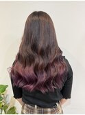 濃い紫が印象的!グラデーションカラー!