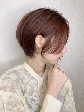 ロンド ストラーダ 心斎橋(Lond strada) ショート×ハイライト白髪ぼかし×シルキーベージュ[心斎橋]