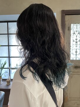 インディゴドロップ(indigo drop) 裾カラー