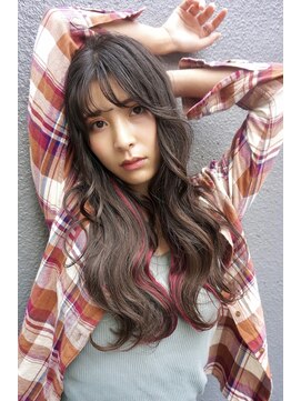 ブゾン(buZon) 【buZon ブゾン】ロングウェーブ☆インナーカラー