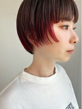 アルテペロ(arte pelo) 【arte pelo】前上がりショート/デザインカラー