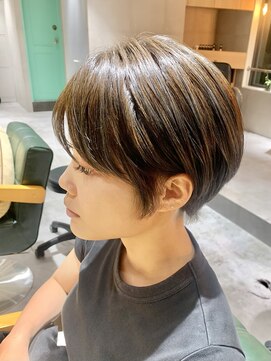 アーツ 茅ヶ崎(arts) ショートカット20代30代40代前髪あり面長丸顔ショートボブ