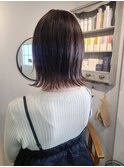 切りっぱなしボブインナーカラー