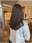 オリーブベージュ レイヤーカット 20代30代40代