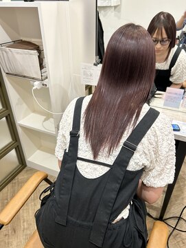 プラス ファースト ヘア(Plus 1st) くすみレッド×髪質改善トリートメント