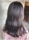 グレージュ 艶髪 髪質改善 ミディアムレイヤー