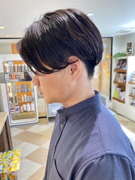 レクタ(recta) 大人メンズワンカールパーマ刈り上げハンサムショート