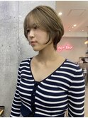 大人甘めショート似合わせショートボブくびれスタイル北千住