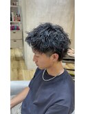 スパイキーショート × ピンパーマ