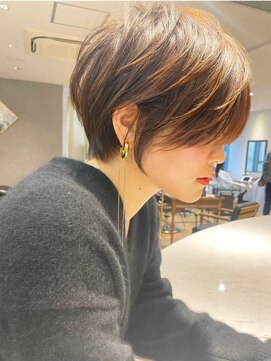 ロンドウル 熊本(Lond ulu) 大人可愛いショート／ベージュカラー／前髪 [熊本/上通/下通〕