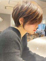 ロンドウル 熊本(Lond ulu) 大人可愛いショート/ベージュカラー/前髪 [熊本/上通/下通〕