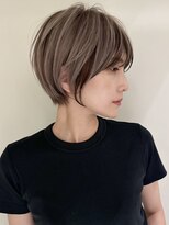 ジルブラン(JIL BLAN) グレージュハイライトダブルカラーインナーカラーボブショート
