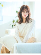 ユニテ バイ リトル 札幌(Unite by little) 似合わせくびれウェーブミディアムレイヤー前髪20代30代40代