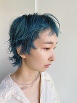 セン 表参道(sen) ターコイズブルー/ベリーショート/ケアブリーチ