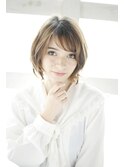 イエローベージュ/レイヤーショート/ショートカット[横浜]