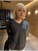 ハイトーンボブ【ボブ・切りっぱなしボブ・ミニボブ】