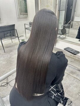 ディジョン 自由ヶ丘(Dijon) 韓国顔まわりレイヤーカットグレージュオリーブベージュブラウン