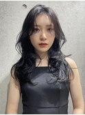 レイヤーロング　アッシュグレー　アッシュベージュ
