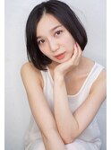 Rumor×【黒髪グレージュ】エアリー暗髪カラー