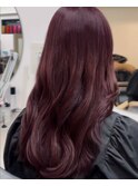 韓国っぽ艶カラー、ワインレッドで垢抜け。加藤