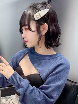 ホープ(hope) 肩上ボブ 波巻きアレンジ 梅田