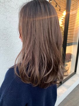 ルーチェココ ブラン(Lu'ce coco blanc) 大人フェミニン×ピンクブラウンレイヤー【チェリーブラウン】