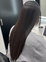 ピリオド 赤坂(Period.) ロングヘアー上品ブラウンカラー縮毛矯正髪質改善 赤坂見附