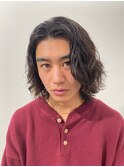 原宿センターパートスパイラルパーマシャドウパーマメンズfifth