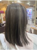 白髪ぼかしハイライト