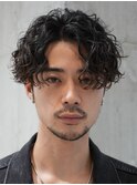 銀座メンズニュアンスパーマフェザーパーマシャドウパーマ大人髪