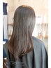 硬くなった髪に◎艶カラー×4step熱ダメージTr+小顔カットで柔らかく¥12980