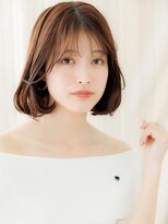 カバーヘア 上尾西口店(COVER HAIR)&nbsp;シースルー前髪内巻きワンカールAラインボブbs1上尾20代30代40代