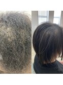 自然な仕上がりの縮毛矯正