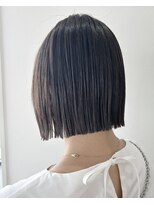 メラク バイ コア(Merak by CoRe.gn) ブリーチなしカラー◎大人レイヤーボブカット×透明感ベージュ