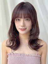 バイオレット 表参道店(Violet)&nbsp;艶髪ピンクブラウンくびれミディアムレイヤーTK59