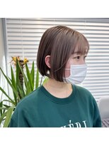アオ 岡野 横浜(a-o)&nbsp;【安藤貴志】【くすみグレージュxミニボブ】