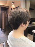 アッシュブラウングレイカラー☆ショートマッシュ☆