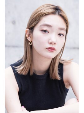 エース (ACE) ACE 外ハネミディ×ブリーチカラー 横浜