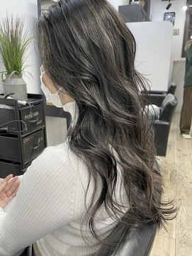 キラ 渋谷(KILLA) モカグレージュ_ハイライトカラーセミウェットウェーブ