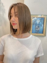 ロンドアベニール 北千住(Lond avenir) 【Lond avenir REI】ハイトーン柔らかベージュボブ