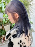 【sai】インナーカラーブルーシルバー