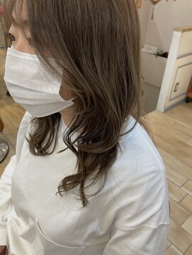 ネオリーブアイム 横浜西口店(Neolive aim) Neolive aim 顔まわりレイヤー×オリーブベージュ