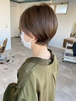 シロ 延岡店(SIRO)&nbsp;【透明感カラー♪ショート前髪耳かけ】宮崎延岡美容室SIROシロ
