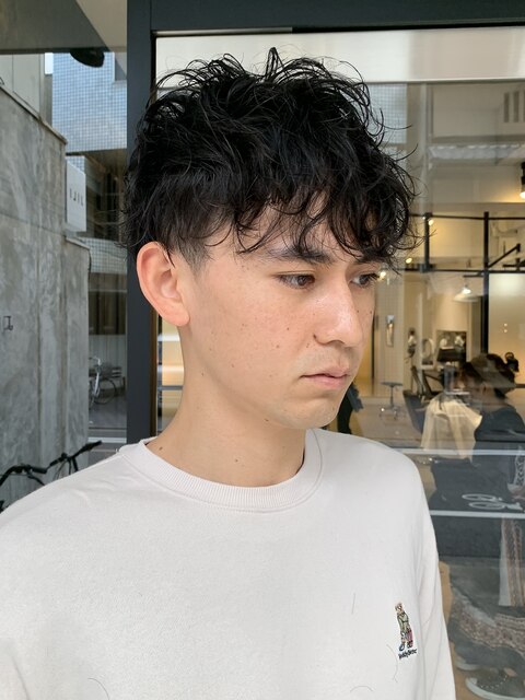 【MEN’S HAIR】　マッシュパーマ　束感ショート　◎上辻担当