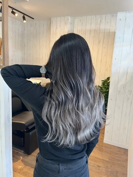 ワク 藤沢店(waku) バレイヤージュ/ホワイト/トリートメント